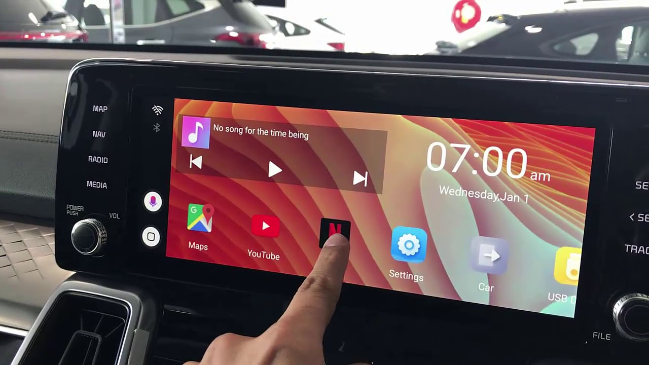 YouTube och Netflix AI-box för KIA