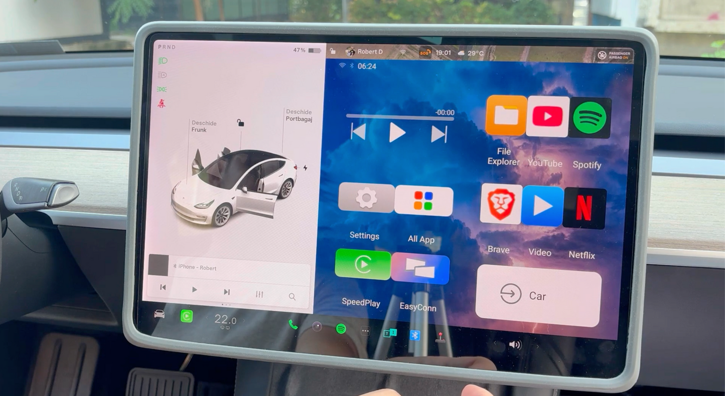 YouTube & Netflix Carplay AI-Box voor TESLA 